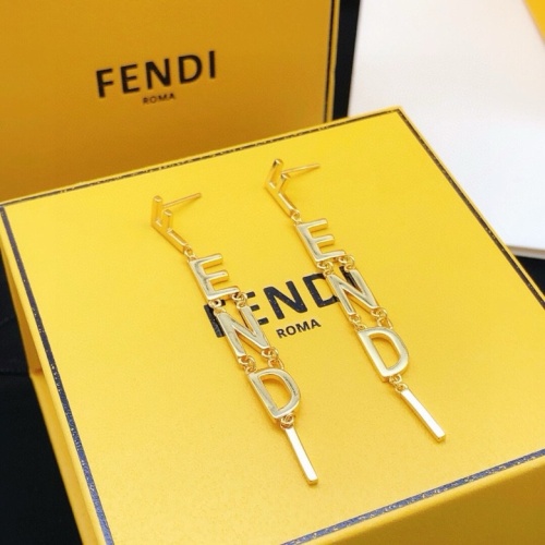Replica Fendi Earrings For Women #1224140 $29.00 USD for Wholesale