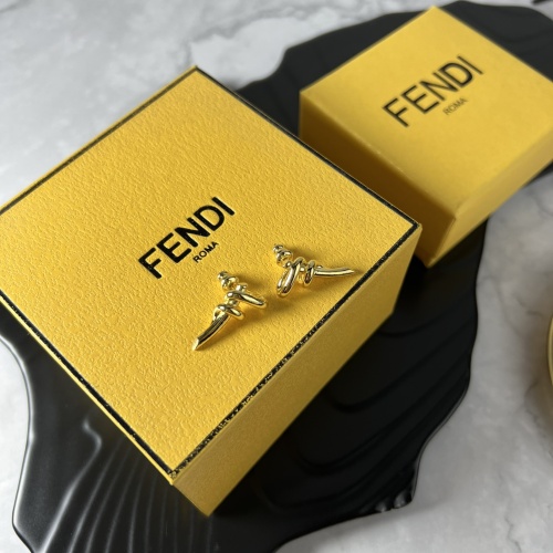 Replica Fendi Earrings For Women #1224477 $34.00 USD for Wholesale
