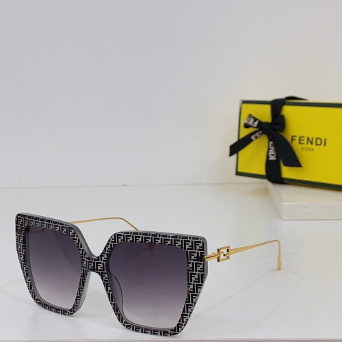Fendi AAA Quality Sunglasses #1233572 $64.00 USD, Wholesale Replica Fendi AAA Quality Sunglasses