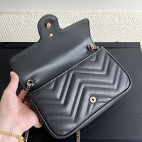 $80.00 USD Gucci GG Marmont Super Mini Bag Black Chevron Leather For Women #1225001