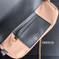 $80.00 USD Gucci GG Marmont Super Mini Bag Black Chevron Leather For Women #1225001