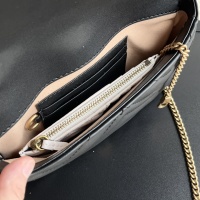 $80.00 USD Gucci GG Marmont Super Mini Bag Black Chevron Leather For Women #1225001