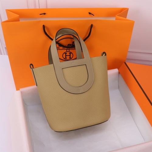 Hermes AAA Quality Handbags In Gold For Women #1240517 $240.00 USD, Wholesale Replica Hermes AAA Quality Handbags