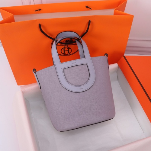 Hermes AAA Quality Handbags In Silver For Women #1240549 $240.00 USD, Wholesale Replica Hermes AAA Quality Handbags