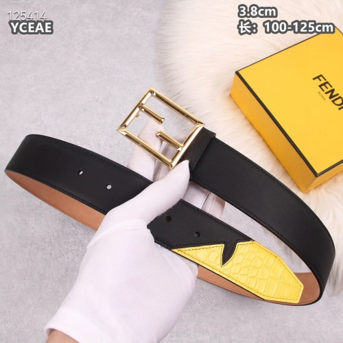 Replica Fendi AAA Quality Belts For Men #1245402 $60.00 USD for Wholesale