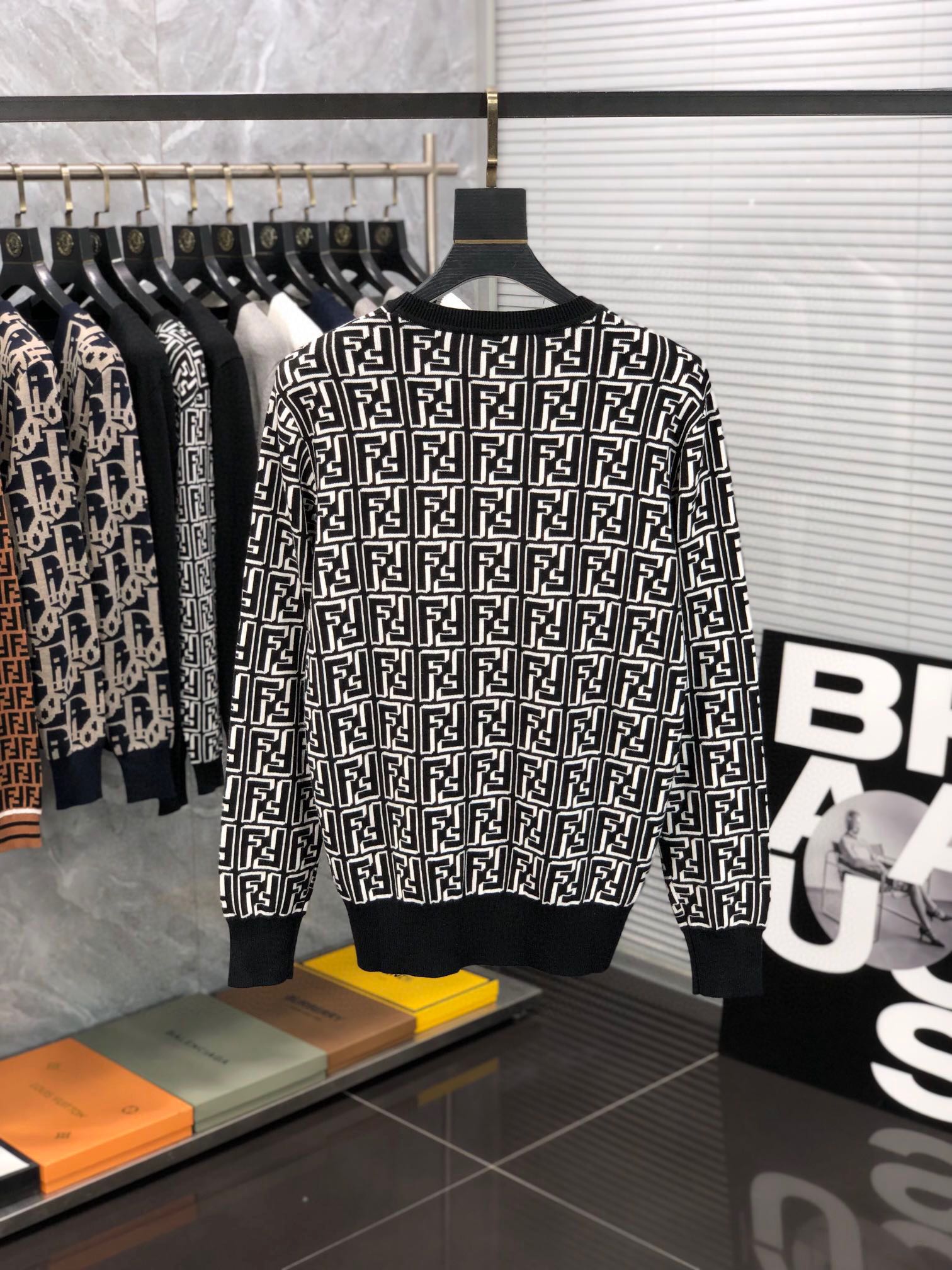 Fendi Sweaters Long Sleeved For Unisex 1243749 64.00 USD, Wholesale