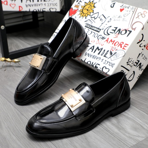 Dolce & Gabbana D&G Leather Shoes For Men #1256946