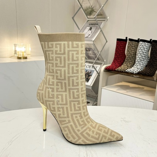 Replica Balmain Boots For Women #1257766 $96.00 USD for Wholesale