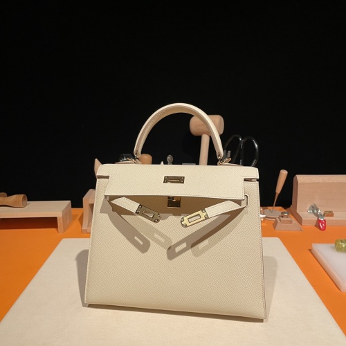 Replica Hermes AAA Quality Handbags In Gold For Women #1268918 $337.19 USD for Wholesale