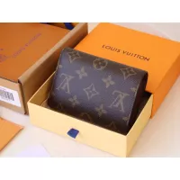 $85.00 USD Louis Vuitton AAA Quality Wallets In Brown #1271131