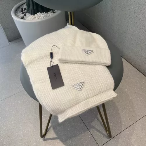 Prada Hat and Scarf Set #1279929 $48.00 USD, Wholesale Replica Prada Hat and Scarf and Glove Set