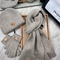 $52.00 USD Prada Hat and Scarf and Glove Set #1279941