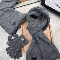 $52.00 USD Prada Hat and Scarf and Glove Set #1279942