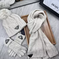 $52.00 USD Prada Hat and Scarf and Glove Set #1279945