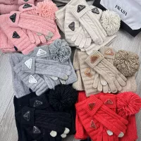 $52.00 USD Prada Hat and Scarf and Glove Set #1279945