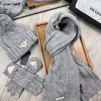 $52.00 USD Prada Hat and Scarf and Glove Set #1279947