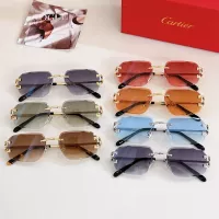 $60.00 USD Cartier AAA Quality Sunglassess #1282006