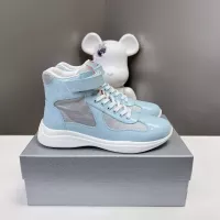 $122.00 USD Prada High Top Shoes For Women #1285544