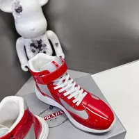 $122.00 USD Prada High Top Shoes For Women #1285550