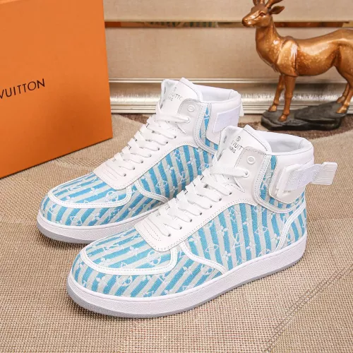 Louis Vuitton High Tops Shoes For Men #1289178 $76.00 USD, Wholesale Replica Louis Vuitton High Tops Shoes