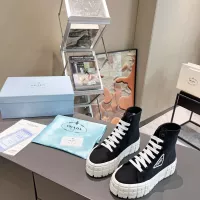 $82.00 USD Prada High Top Shoes For Women #1289263