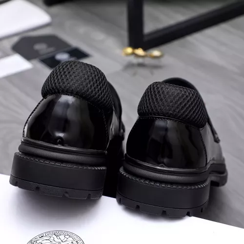 Replica Versace Leather Shoes For Men #1291994 $88.00 USD for Wholesale