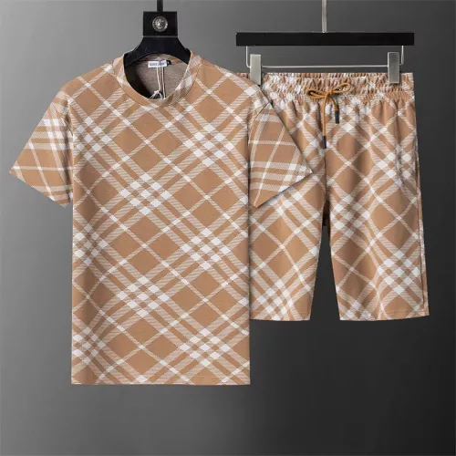 Burberry Tracksuits Short Sleeved For Men #1294460 $42.00 USD, Wholesale Replica Burberry Tracksuits