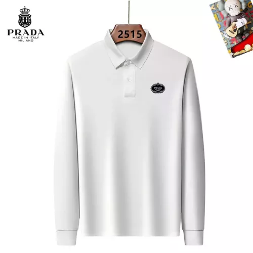 Prada T-Shirts Long Sleeved For Men #1298016 $40.00 USD, Wholesale Replica Prada T-Shirts