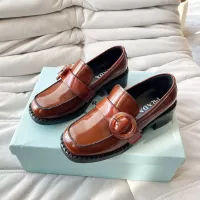 $102.00 USD Prada Leather Shoes For Women #1292461