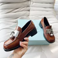 $102.00 USD Prada Leather Shoes For Women #1292484