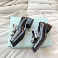 $102.00 USD Prada Leather Shoes For Women #1292485