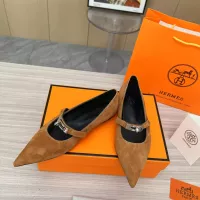 $102.00 USD Hermes Flat Shoes For Women #1293084
