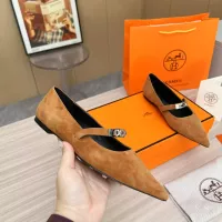 $102.00 USD Hermes Flat Shoes For Women #1293084