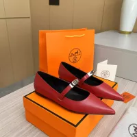 $102.00 USD Hermes Flat Shoes For Women #1293089