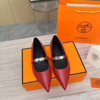 $102.00 USD Hermes Flat Shoes For Women #1293089