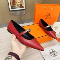$102.00 USD Hermes Flat Shoes For Women #1293089