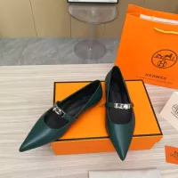 $102.00 USD Hermes Flat Shoes For Women #1293090