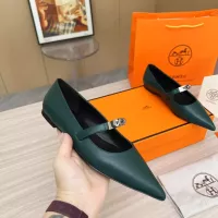 $102.00 USD Hermes Flat Shoes For Women #1293090