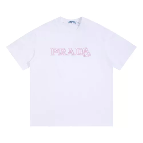 Prada T-Shirts Short Sleeved For Unisex #1299130 $32.00 USD, Wholesale Replica Prada T-Shirts
