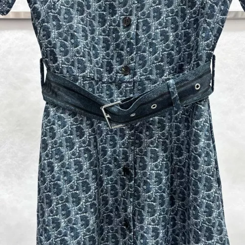 Replica Christian Dior Dresses Short Sleeved For Women #1303801 $88.00 USD for Wholesale