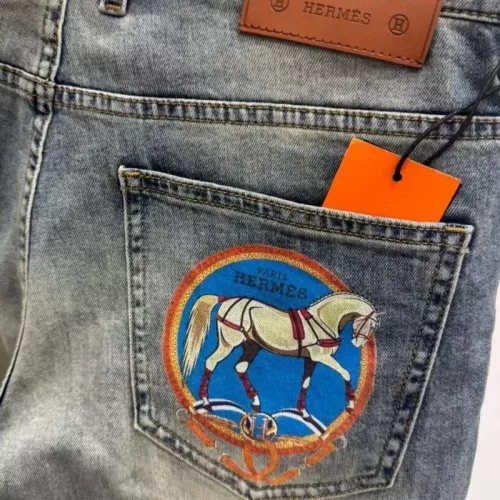 Replica Hermes Jeans For Men #1304230 $52.00 USD for Wholesale