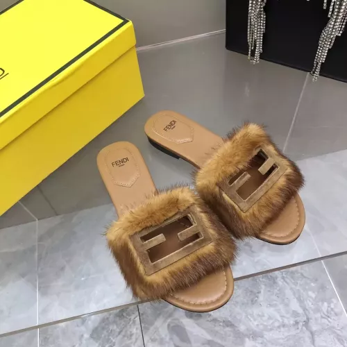 Fendi Slippers For Women #1304661 $118.00 USD, Wholesale Replica Fendi Slippers