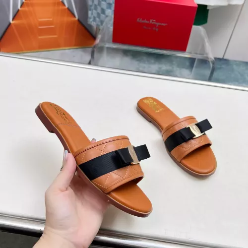 Replica Salvatore Ferragamo Slippers For Women #1304814 $85.00 USD for Wholesale