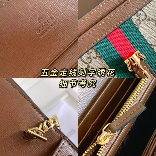 Replica Gucci Wallets #1305064 $45.00 USD for Wholesale
