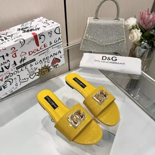 Replica Dolce & Gabbana D&G Slippers For Women #1305099 $80.00 USD for Wholesale