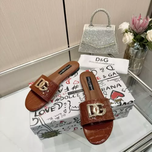 Replica Dolce & Gabbana D&G Slippers For Women #1305100 $80.00 USD for Wholesale