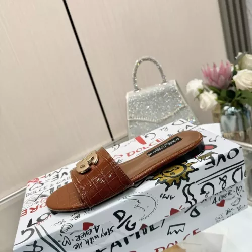 Replica Dolce & Gabbana D&G Slippers For Women #1305100 $80.00 USD for Wholesale
