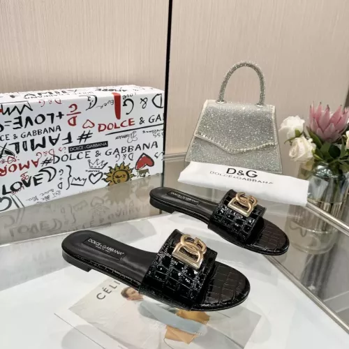 Replica Dolce & Gabbana D&G Slippers For Women #1305102 $80.00 USD for Wholesale