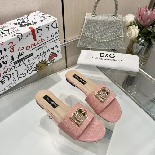Replica Dolce & Gabbana D&G Slippers For Women #1305104 $80.00 USD for Wholesale