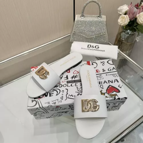 Replica Dolce & Gabbana D&G Slippers For Women #1305108 $80.00 USD for Wholesale